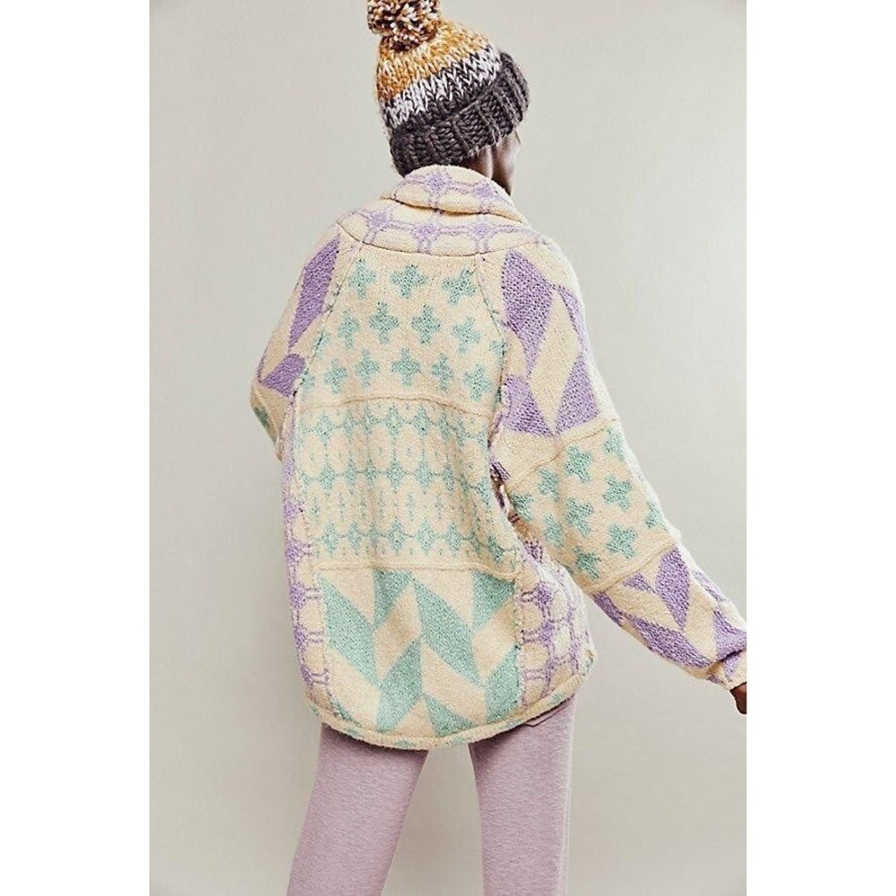 NWT Free People Bright Optimistic Cardi – Gumdrop Combo – MSRP $198 - Picture 3 of 3